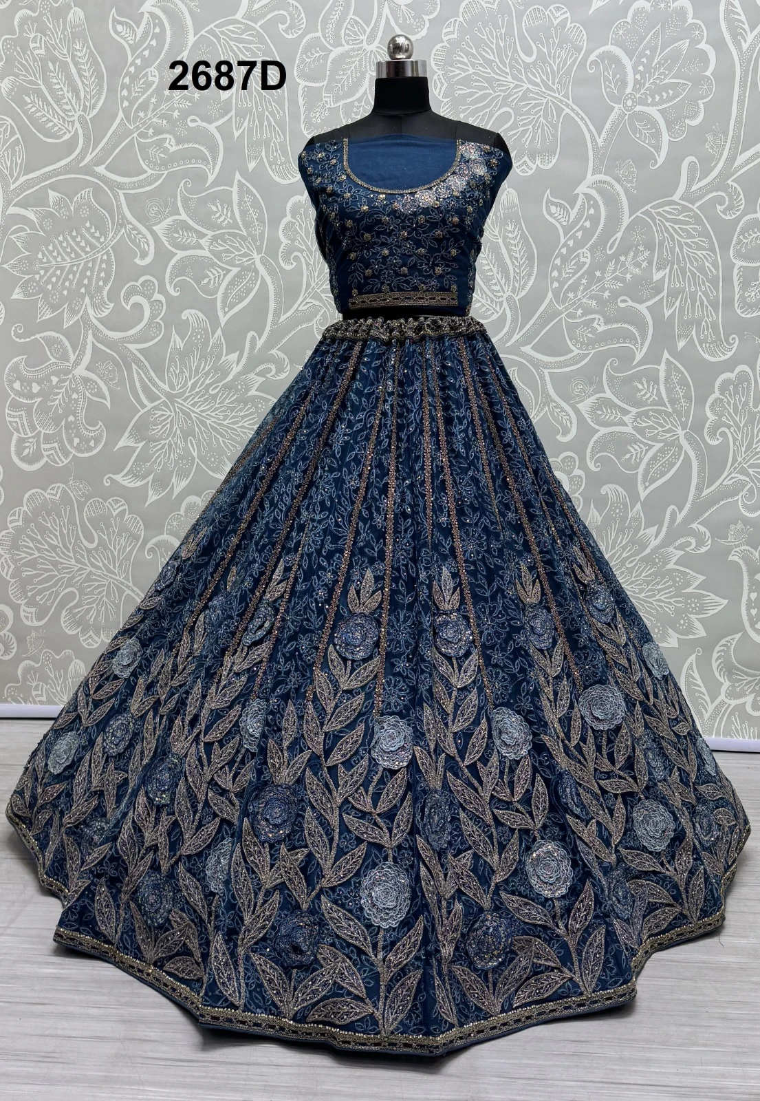 Anjani Art 2687A To 2687D Heavy Net Wholesale Lehenga Catalog — Wholesale Lehenga, MPA wholesale from Surat — Photo 3